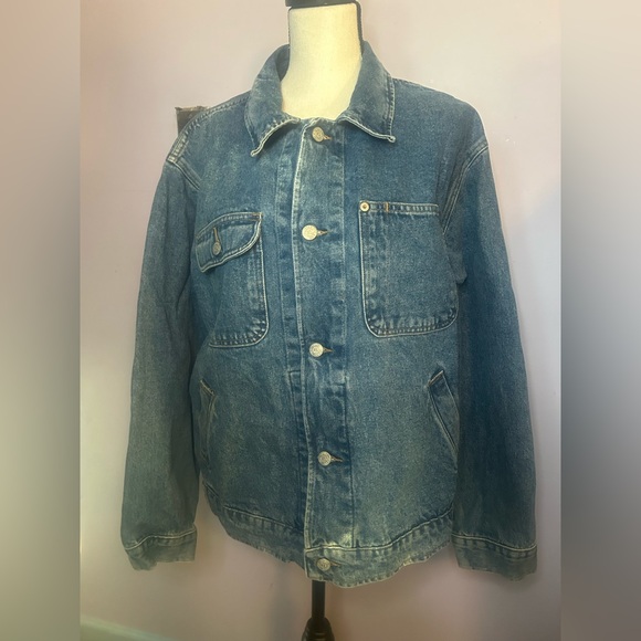 Vintage 90's Polo Ralph Lauren Trucker Jean Jacket Men's Large